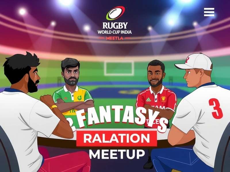 Rugby World Cup India Fantasy Community Meetup Rugby World Cup India Fantasy Community Meetup with players interacting and discussing strategies