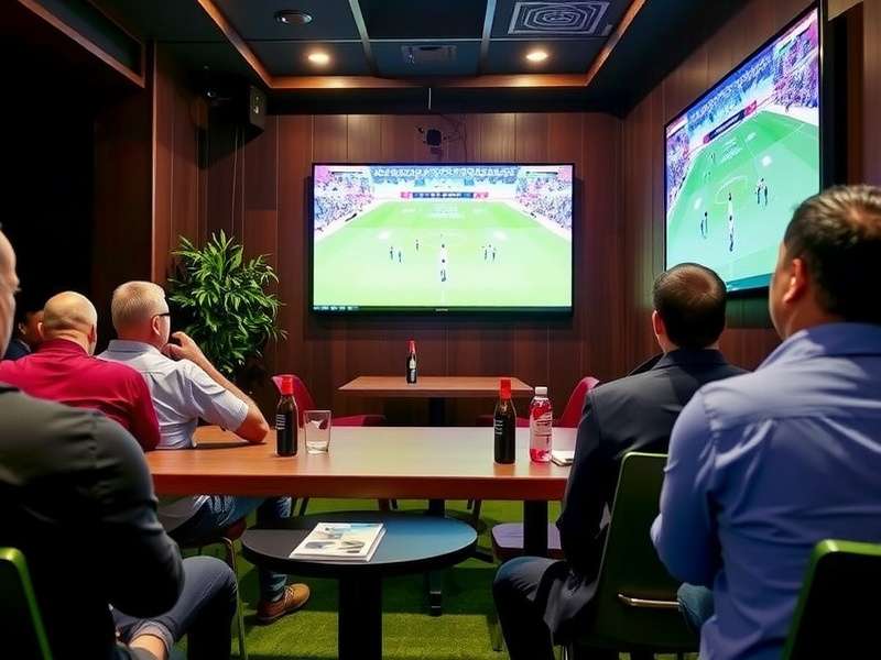 Mumbai Rugby Fantasy Meetup Mumbai Rugby Fantasy Meetup showing participants at a venue with screens displaying rugby matches